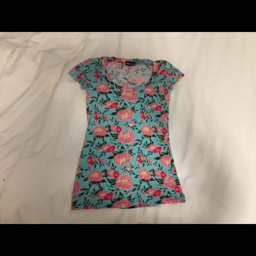 floral top from wet seal